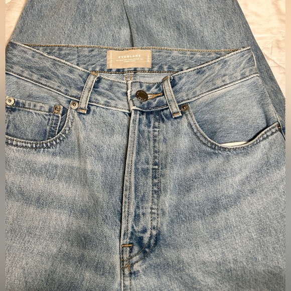 Everlane Blue Straight Jeans Classic Style - Picture 6 of 13